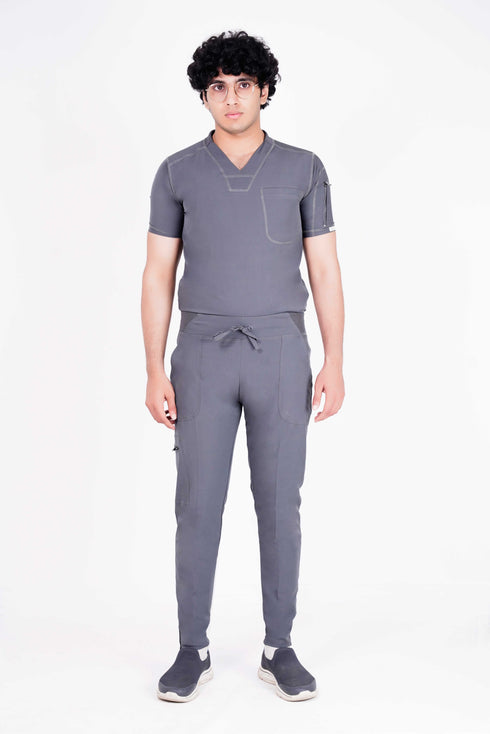 Men 2 pocket v Neck Scrubs with jogger pent